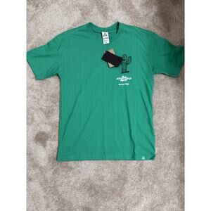 NIKE ACG T-SHIRT MENS SIZE S GREEN GRAPHIC SHORT SLEEVE HV1292-324 LOOSE FIT
